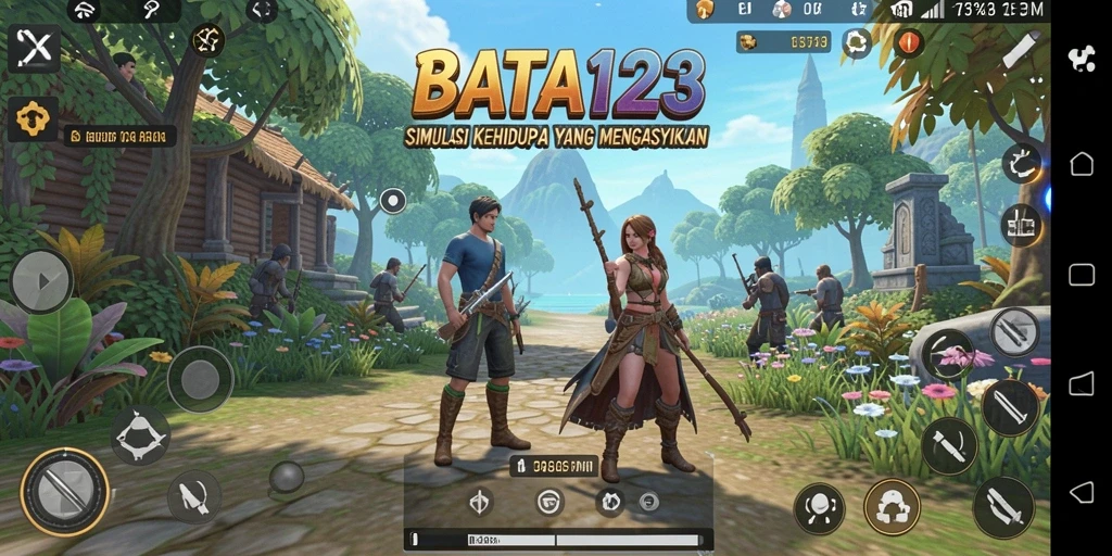 Tangkapan layar BATA123 menampilkan karakter dalam momen gameplay simulasi.