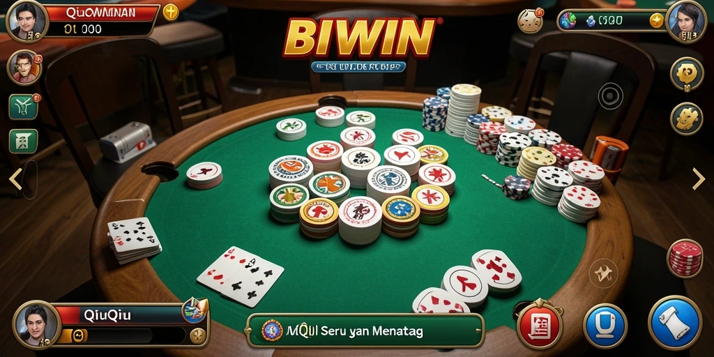 Tampilan gameplay QiuQiu yang menarik dan interaktif.
