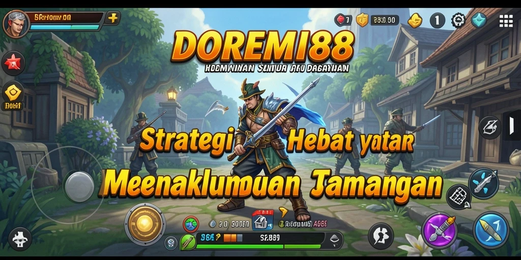 Tampilan gameplay DOREMI88 menunjukkan pertempuran strategis yang mendebarkan.