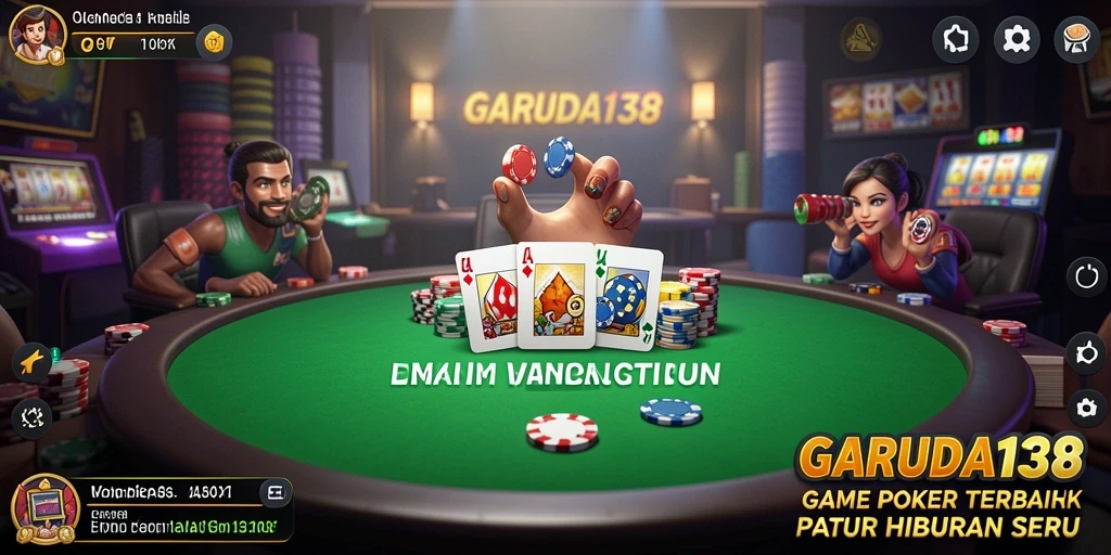 Tampilan utama GARUDA138 menampilkan aksi seru permainan Poker.