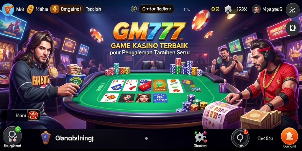Tampilan menawan dari gameplay Kasino di GM777.