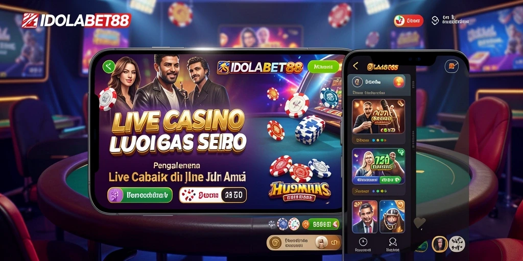 Tampilan gameplay IDOLABET88 yang seru dan interaktif di Live Casino.