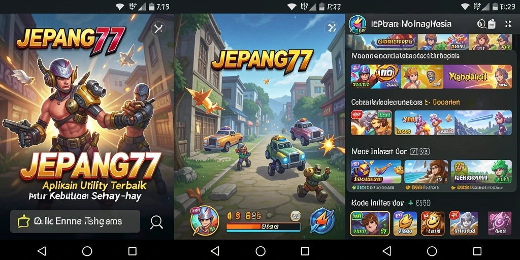 Tampilan utama JEPANG77 dengan berbagai fitur Utility yang bermanfaat.