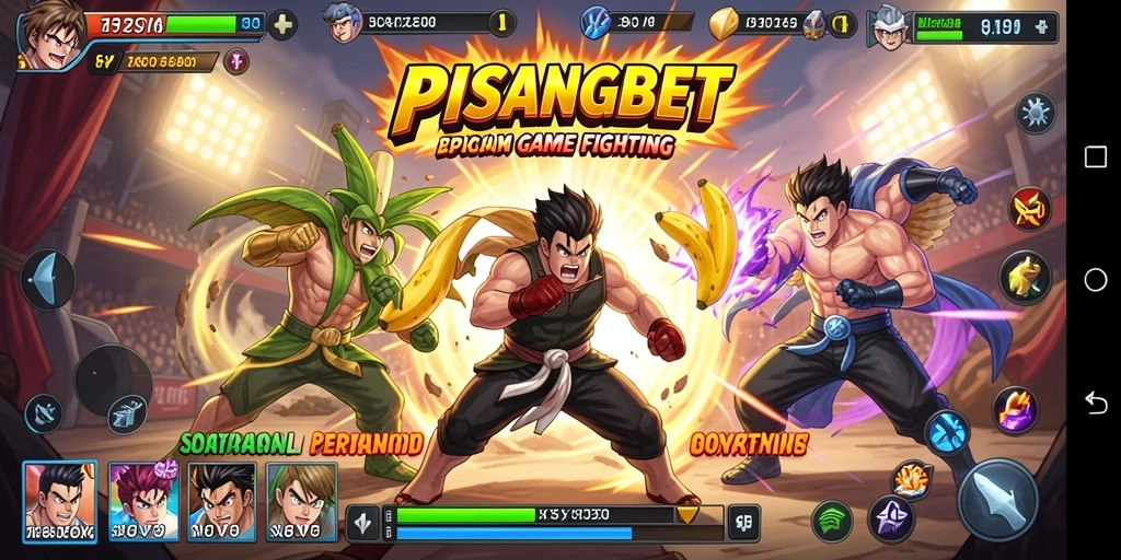 Tangkapan layar dari gameplay PISANGBET yang menampilkan pertarungan seru.