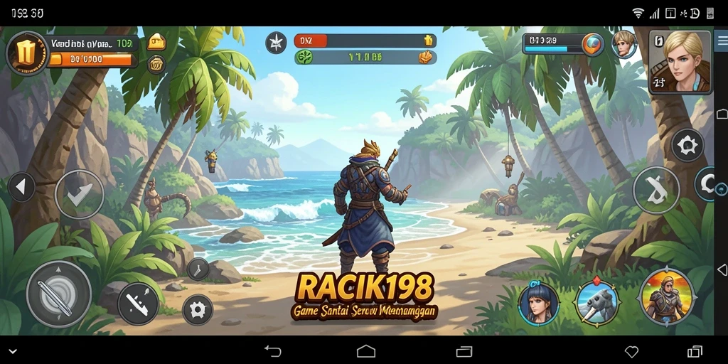 Tampilan gameplay RACIK198 yang menghibur dan penuh warna.