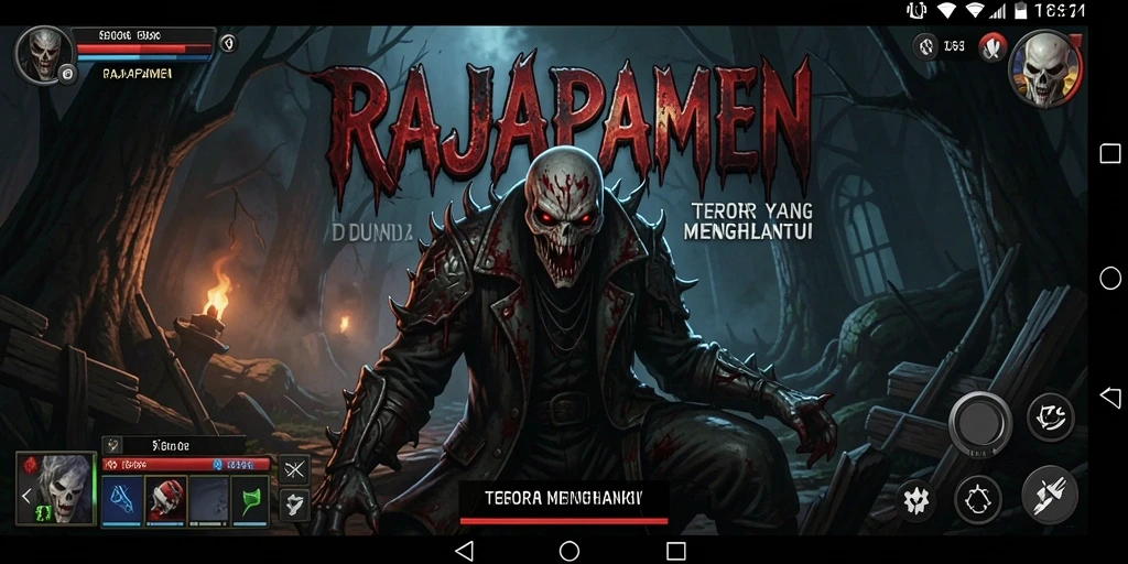 Screenshot RAJAPAMEN menampilkan intensitas gameplay Horror yang mencekam.