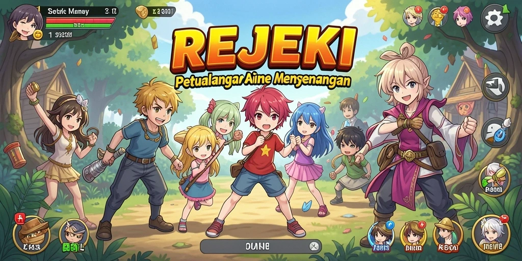 Tampilan gameplay memukau dalam dunia Anime yang menarik.