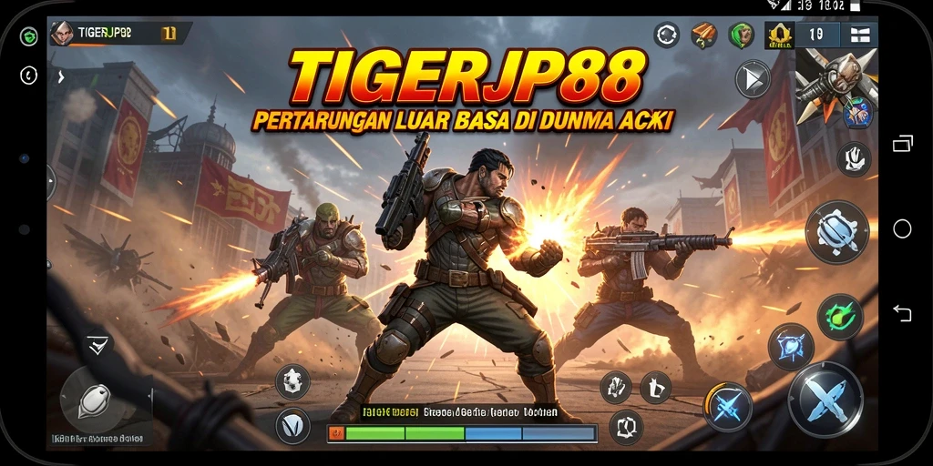 Tampilan aksi seru dalam TIGERJP88 dengan grafik memukau.