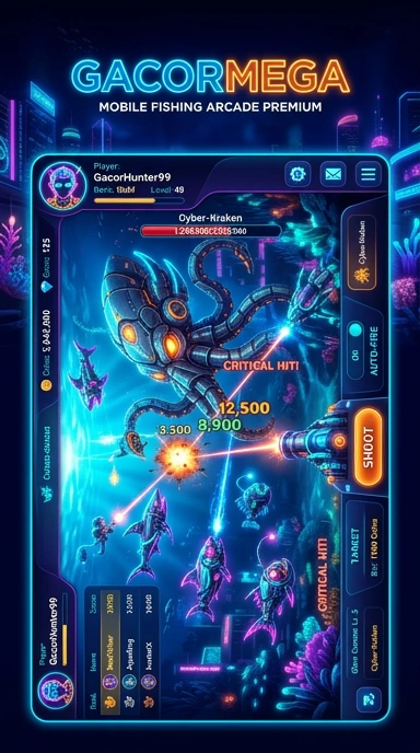 Tangkapan layar fitur terbaru dari aplikasi gacormega yang menarik.